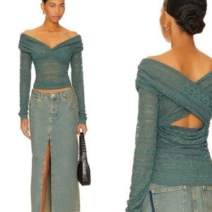 NWT Free People Hold Me Closer Lacey Top Womens sz Medium